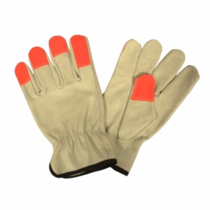 Best Performance Heavy-Duty Heat-Resistant Hi Vis Cowhide Grain Leather <b>Gloves</b> Driver Construction Garden Safety - Product Image 1