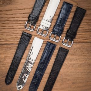 Bracelet de montre en cuir de lézard de qualité supérieure, texture classique à motifs fins, pour montres de luxe, exécution d'œuvre maîtresse, le meilleur - Product Image 5