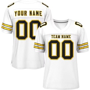 Set Jersey Latihan Sepak Bola Amerika Kustom Berkualitas Tinggi Ukuran Besar Lengan Pendek Bermotif V-neck - Product Image 1