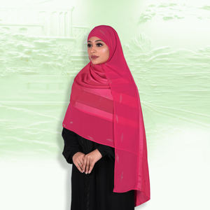 Elegante Hiyab Islámico de Chifón Sólido con Detalles de Cristal, Suave, Ligero y Transpirable para la Oración y Uso Diario - Product Image 4