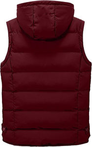 Gilet sans manches en coton pour homme, style streetwear décontracté, avec capuche amovible, pour l'hiver, vente en gros OEM - Product Image 3