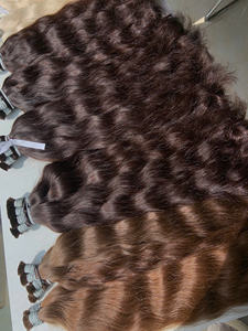 Extensiones de Cabello Humano Vietnamita 100g Color Claro 60cm de Largo Súper Doble Trama Paquetes a Granel Proveedores de Vietnam - Product Image 5