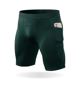 Shorts de sport athlétiques à séchage rapide en tissu personnalisé pour hommes, coupe ajustée, best-sellers, prix de gros, shorts de compression pour hommes - Product Image 5