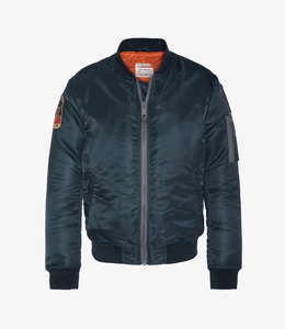 Blouson Moto en Jean Sophia pour Homme, Hiver 2023, Imperméable, Col Montant, Boutons Corne, Doublure Coton, Motif Uni - Product Image 4