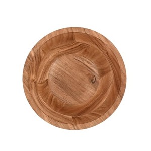 Bol de présentation peu profond en bois d'acacia fait main, vente en gros |   Moradabad Inde - Product Image 4