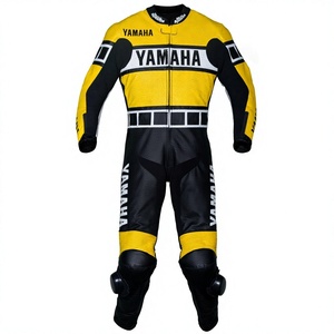 ชุดแข่งรถมอเตอร์ไซค์ Ramaha Yellow MotoCP แบบชิ้นเดียว ทำจากหนังวัว/หนังจิงโจ้ สำหรับขับขี่มอเตอร์ไซค์บนสนาม/ขี่มอเตอร์ไซค์ทั่วไป ชุดจั๊มสูท MotoCp/Traje สำหรับนักขี่มอเตอร์ไซค์ระดับมืออาชีพ - Product Image 1