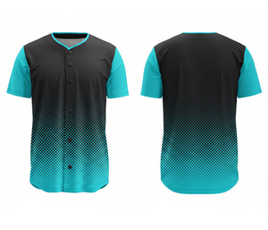 Camiseta de Béisbol Personalizada con Impresión por Sublimación a Todo Color, con Logotipo y Números Personalizados |   Base de Poliéster Transpirable - Product Image 4