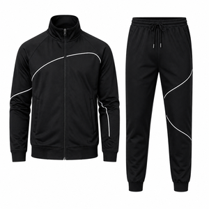 High Quality Men Winter Hip Hop Streetwear Breathable Eco-Friendly Windbreaker <b>Jacket</b> Double Zipper Oversized <b>Track</b> <b>Jacket</b> Stand - Product Image 3