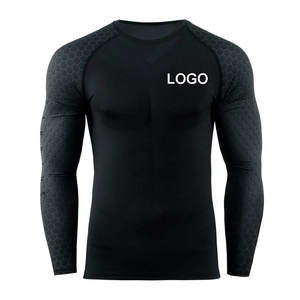 Camiseta de Compresión para Hombre, para Gimnasio, Running, Diseño Sólido, Camiseta de Compresión para Fisicoculturismo, Camisetas Deportivas Ajustadas de Alta Calidad para Hombre - Product Image 1