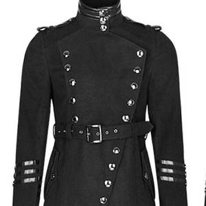 Veste pour homme, manteaux gothiques en laine noire, style steampunk, rock, moto, vente en gros, OEM, ODM - Product Image 5