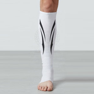 New Adult Cotton <b>Shin</b> Guard Martial Arts Training <b>Padded</b> Professional Protection Lightweight for Kickboxing Karate Muay Thai - Product Image 2