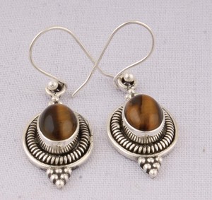 Wholesale 925 Sterling <b>Silver</b> Lapis Lazuli Oval Gemstone Vintage Engagement <b>Dangle</b> Drop <b>Earrings</b> Handmade Jewelry - Product Image 3