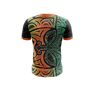 เสื้อเบสบอลลายทางคุณภาพสูงสำหรับทุกเพศ ระบายอากาศได้ดี แห้งเร็ว พิมพ์ลายดิจิทัล คอกลม แขนสั้น ทรงปกติ ไซส์ใหญ่ - Product Image 6