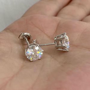 Pendientes de diamantes cultivados en laboratorio, certificados por IGI, oro de 18k, corte brillante redondo, clásicos, regalo para mujer. - Product Image 5