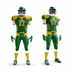 <b>Custom</b> American Football Jersey and Pants Set 100% Polyester Breathable Elastic Waist Short Sleeve - Product Image 5