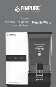 Système de purification d'eau domestique FINPURE METALLIC WHITE WATER TREATMENT REVERSE OSMOSIS SYSTEM avec réservoir de stockage de 8 litres - Product Image 6