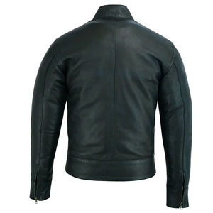 Veste de moto en cuir rembourrée coupe-vent pour garçons, équipement de motard confortable pour les pilotes de moto - Product Image 4