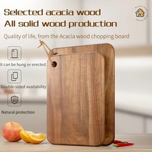 Planche à découper haut de gamme avec bords arrondis lisses, boucle de suspension, design ergonomique, surface compatible couteaux pour une découpe quotidienne - Product Image 4