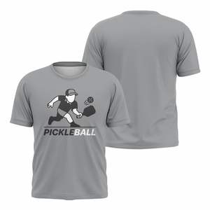 Camisetas de Manga Corta para Hombre de Alta Calidad con Diseño de Logotipo Personalizado para Pickleball, Impresión Digital en el Cuello, Spandex/Poliéster, OEM ODM - Product Image 1