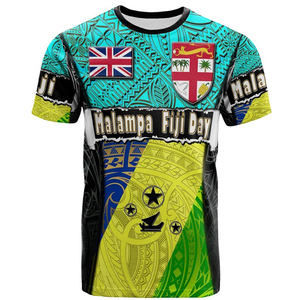 T-shirt homme bleu île à motif géométrique, manches courtes, col rond, coupe classique, décontracté, respirant, en polyester, logo imprimé sur le devant 2026 - Product Image 6
