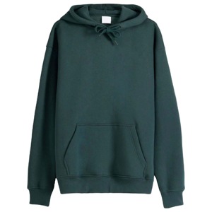 Unisex Hooded Sweatshirt Solid Color Cotton <b>Fleece</b> Oversized Fit Winter Wear <b>Lined</b> Breathable 300g Pocket Design Knitted <b>Hoodie</b> - Product Image 1