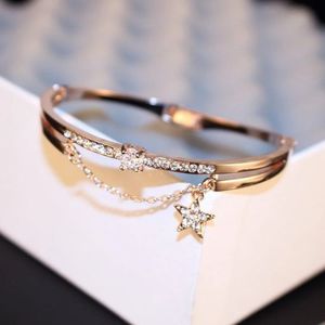 Luxury Pyrite Stone <b>Bracelet</b> for Women <b>Gold</b> Plated Moon Star <b>Adjustable</b> Chain <b>Bracelet</b> Crystal Designer Jewelry - Product Image 1