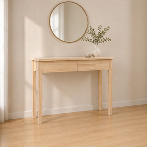 Escritorio Moderno Vioresa de Madera Maciza con Dos Cajones, Mueble de Oficina para el Hogar, Apartamento u Oficina - Product Image 1