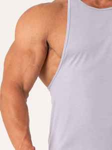 Débardeur gris uni à col rond pour homme, respirant, tricoté, décontracté, x sports city, débardeur en coton pour homme, débardeur de sport pour homme - Product Image 6