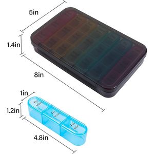 กล่องจัดยาประจำสัปดาห์สำหรับเก็บวิตามินและยา - Product Image 2