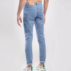 Pantalones de mezclilla para hombre, estilo nuevo, para uso en exteriores, lavados, de la mejor calidad, de color sólido, a precio económico. - Product Image 5