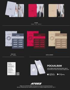 ATEEZ มินิอัลบั้มชุดที่ 11 [GOLDEN HOUR : Part.2] รุ่น POCAALBUM เวอร์ชั่น KPOP ภาษาเกาหลี สำหรับทุกวัย BW-155 KR - Product Image 4