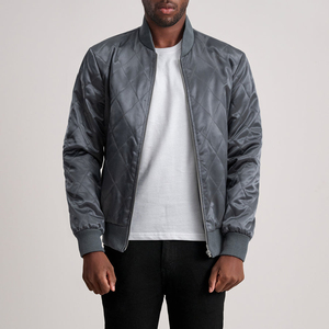 High Quality Women's Satin <b>Light</b> Bomber <b>Jacket</b> Solid Full Zip High Street Fashion Casual genuine Men's <b>jacket</b> - Product Image 1