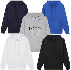 Nouveau modèle 2026 – Sweat à capuche pour homme 100 % coton épais, idéal pour l'hiver, haute qualité, personnalisable (imprimé ou brodé), couleur unie, écologique - Product Image 1