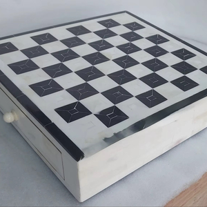 ILAHI's Eco-Friendly Rustic Polished Rectangle <b>Chess</b> <b>Board</b> Game 100% Handmade Pure Wood Animal/Love Style Customized Size <b>Chess</b> - Product Image 1