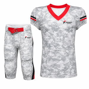 Ensemble d'uniformes de football américain sublimés sur mesure, maillot d'équipe camouflage numérique et pantalon rembourré, vêtements de sport respirants pour jeunes et adultes - Product Image 1