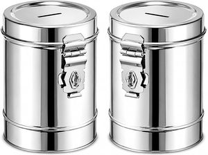 Stainless Steel Square Portable Money <b>Box</b> with <b>Combination</b> <b>Lock</b> for Home Use High Quality Secure Coin Storage & Organizer - Product Image 5