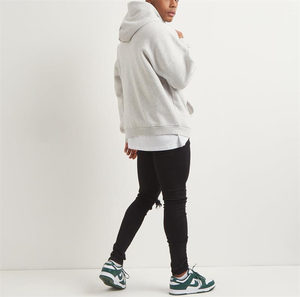 Nueva Sudadera con Capucha 100% Algodón, 550gsm, Transpirable, de Color Sólido para Hombre, con Bolsillo Frontal con Logotipo, Diseño Personalizable con Impresión Múltiple - Product Image 3