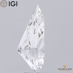 Diamant de laboratoire CVD certifié IGI, 4,00 carats, taille poire, clarté VVS1, couleur D, pour créations solitaires de luxe - Product Image 3