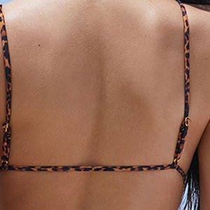 Conjunto de Bikini de 2 Piezas de Cintura Alta para Mujer, de Primera Calidad, con Logotipo Frontal, Secado Rápido, Spandex/Poliéster, Estampado Animal, Escote Pronunciado, Ropa de Playa - Product Image 5