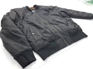 Premium Men's Black Bomber <b>Jacket</b> with Heavy Twill Fabric Functional Design and Personalized Logo Manufacturing - Product Image 2
