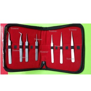 Premium DISSECTING JEWELLERY & <b>WATCH</b> MAKER MICRO FCPS SET of <b>7</b> PIECE 4.5" SATIN FINISH Hair Transplant ENT Surgical Clinic Use - Product Image 1