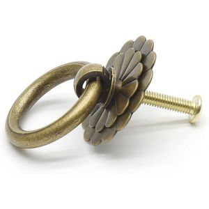 4 poignées de meuble en laiton antique bronze, style vintage, pour armoires de cuisine et tiroirs de garde-robe - Product Image 4