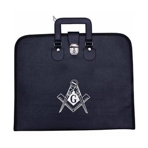 Masonic Apron and Collar Carry Case Deluxe Regalia Organizer with Multiple Compartments and Zipper Closure - Product Image 1
