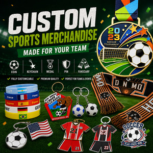 Llavero Metálico Personalizado con Impresión UV, Diseño de Uniforme de Fútbol, para Artículos de Fanáticos - Product Image 6