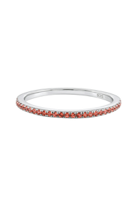 แหวนแซฟไฟร์สีส้มเงินแท้ 92.5 รุ่น KLSR-11749 - Product Image 2