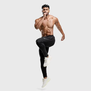 Pantalones Deportivos Casuales para Hombre, Cintura Elástica, de Secado Rápido, Tela de Poliéster/Algodón - Product Image 5