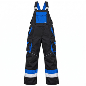 Direct Factory Supplier Industrial Workwear Hi Vis Dungarees Reflective <b>Tape</b> Mechanical Engineering Overalls Hi Vis Bib Brace - Product Image 2
