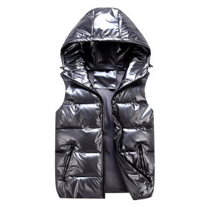 Gilet matelassé réversible pour homme de haute qualité avec fermeture éclair, imperméable, pour l'hiver et les activités de plein air, nouveau design, marque privée - Product Image 4