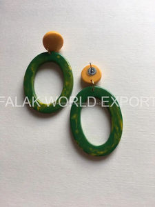 ต่างหูรูปเขาควายสำหรับผู้หญิงดีไซน์หรูหราทำด้วยมือจากเขาควายและของขวัญแต่งงานต่างหูเขาควาย - Product Image 4