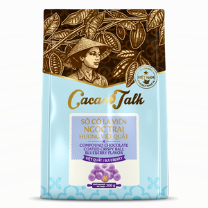 Venta al por mayor de ingredientes de repostería de chocolate compuesto a granel para decoración de pasteles HALAL OEM/ODM Bolas crujientes de chocolate con arándanos y cacao - Product Image 1